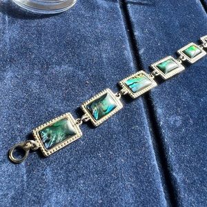 Retro Green marble costume jewelry 80’s